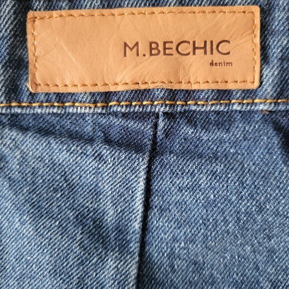 M. BECHIC denim Boutique Button-Down Maxi Denim Jean Skirt Women’s M, Like New - Picture 7 of 9
